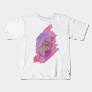 Peaceful Mermaid in Watercolor Kids T-Shirt